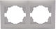 Switch Frame 2 Positions Horizontal Installation in White Color 511350