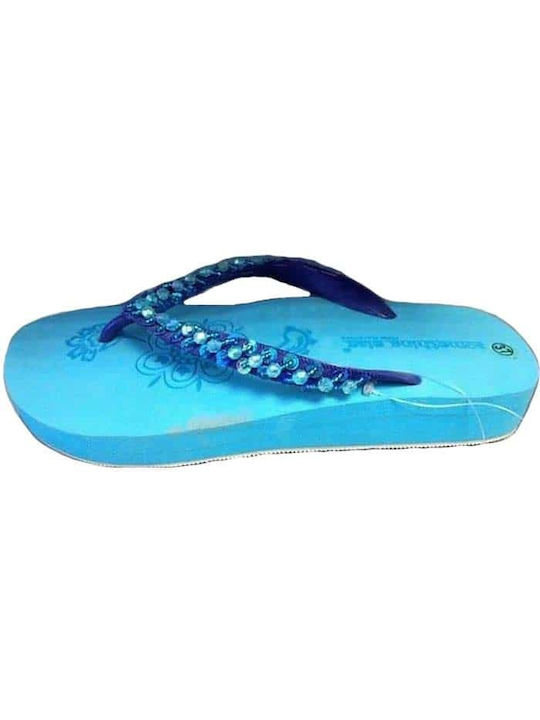 Bulldozer Women's Flip Flops Blue