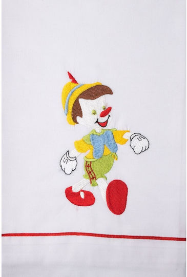 La Christine Set Christening Oilcloths Pinocchio White 3 Pieces