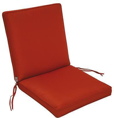Garden Chair Cushions Red 47x95cm