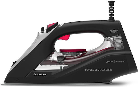 Taurus Geyser Eco Easy 2800 Steam Iron 2800W with Ceramic Plate and Continuous Steam Supply 40g/min