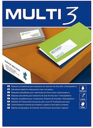 Multi 3 Selbstklebende A4-Etiketten 70x30mm