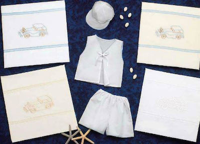 Christening Oilcloths Set White