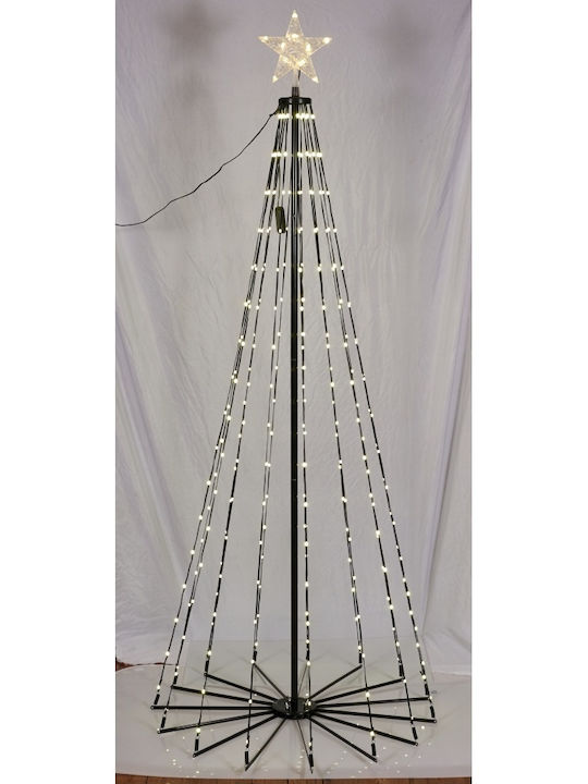 Christmas White Tree with Metallic Base H150pcs