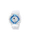 Skmei Digital Uhr Chronograph Batterie mit Kautschukarmband White / Blue