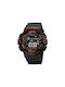 Skmei Digital Uhr Batterie mit Kautschukarmband Black/Red