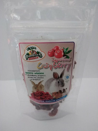 Evia Parrots Tratează pentru Iepure cu Merișor 60gr 1buc