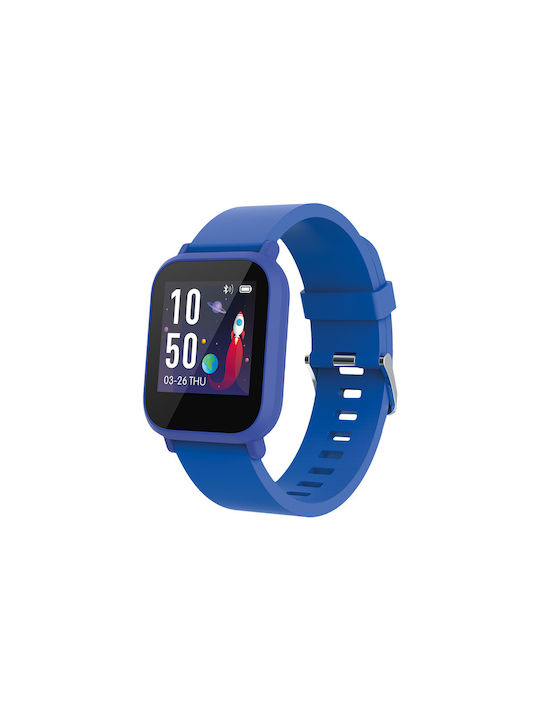 Maxlife Kinder Smartwatch mit Kautschuk/Plastik Armband Blau