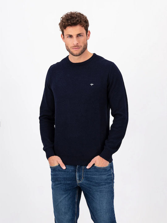 Fynch Hatton Herren Langarm-Pullover Navy