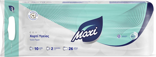 Maxi Deco Χαρτί Υγείας 10 Ρολά 2 Φύλλων (70gr/Ρολό)