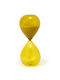 Designworks Decorative Office Hourglass made of Glass 20x20x3cm in Yellow Colour