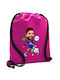 Koupakoupa Lionel Messi Drawing Gym Backpack Pink