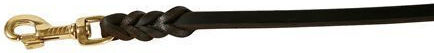 ABC Klin Dog Leash/Lead Leather in Black Color 2.2cm.