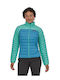 Women's Short Puffer Jacket for Winter Blue