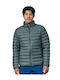 Women's Short Puffer Jacket for Winter Green