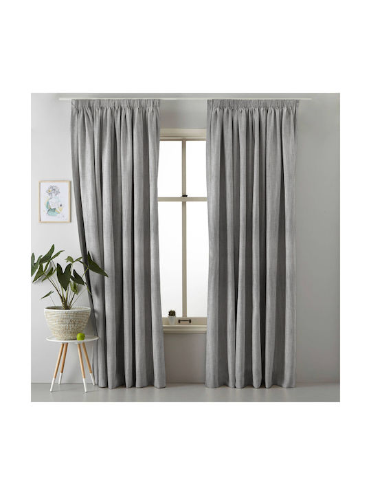 Saray Home Curtain with Pencil Pleat Gray 220x280cm