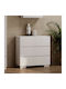 La Maison Baby Dresser with 3 Drawers White 94x50x88cm