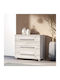 Alaska Baby Dresser with 3 Drawers Gray 94x50x88cm