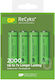 GP Batteries Recyko Rechargeable Battery AA Ni-MH 2000mAh 4pcs
