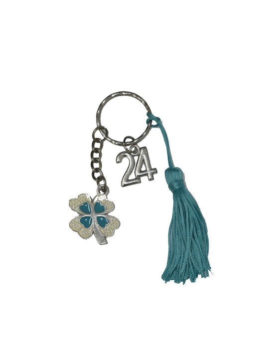 Happyness Hanging Lucky Charm Clover Blue 1pcs