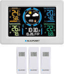 Blaupunkt 13-WS40WH Drahtlos Wetterstation Analog Tischplatte Weiß