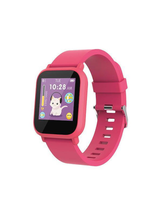 Maxlife Kids Smartwatch with Rubber/Plastic Strap Pink