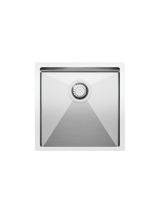 Helika Helika Enna ΕΝΝ100Χ Sub masă Chiuvetă Inox L45xW45cm Argintiu