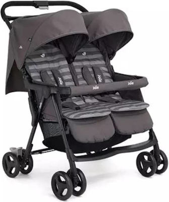 Joie Aire Twin Doppelter Kinderwagen Geeignet für Neugeborene Dark Pewter 12.1kg