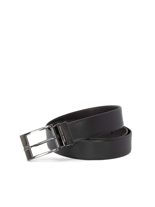 Armani Exchange Leather Women's Belt Black