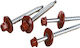 Patta Holzbolzen Sechseck mit Durchmesser M6 und Länge 120mm 150Stück 98724-D