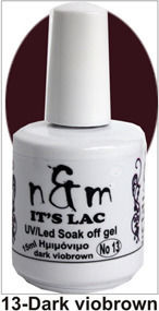 N&M Nails Хибриден Лак за Нокти dark viobrown 13 15мл 1бр