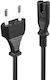 Lindy Euro - IEC C7 Cable 2m Μαύρο 30421