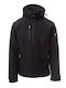 Payper Creek Pad Μπουφάν Εργασίας Ανακλαστικό Softshell με Επένδυση Fleece και Αποσπώμενη Κουκούλα Μαύρο