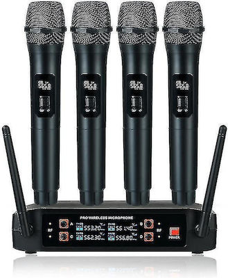 Andowl Microfon Wireless Dinamic Q-MIC828 Mână pentru Studio
