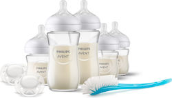 Philips Glass Bottle Set Natural Response Anti-Colic with Silicone Nipple 1pcs