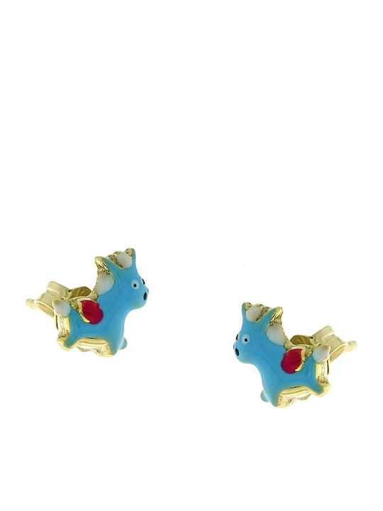 Art d or Kids Earrings Studs made of Gold 9K