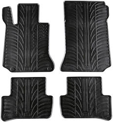 Apesan Σετ Μπροστινά και Πίσω 4τμχ για Mercedes-Benz C Class 2007-2013 Μαύρα Apesan Σετ Μπροστινά και Πίσω 4τμχ για Mercedes-Benz C Class 2007-2013 Μαύρα