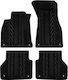 Apesan Set of Front and Rear Mats 4pcs for Citroen C8 Audi A6 Black