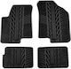 Apesan Set of Front and Rear Mats 4pcs for Kia Soul 2009-2014 Black