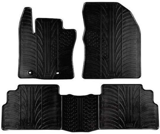 Apesan Set of Front and Rear Mats 5pcs for Toyota Verso 2009-2013 Black