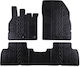 Apesan Set of Front and Rear Mats 5pcs for Renault Scenic 2009-2016 Black