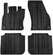 Apesan Set of Front and Rear Mats 4pcs for Skoda Kodiaq 2017+ Black