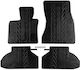 Apesan Set of Front and Rear Mats 4pcs for BMW X6 2014-2019 Black