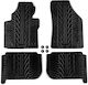 Apesan Set of Front and Rear Mats 4pcs for Volkswagen Touran 2003-2015 Black