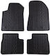Apesan Set of Front and Rear Mats 4pcs for Alfa Romeo Giulietta 2010+ Black