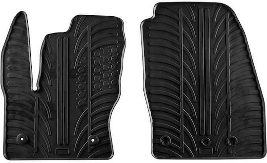 Apesan Front Mats 2pcs for Ford Tourneo Connect 2014-2016 Black