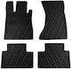 Apesan Set of Front and Rear Mats 4pcs for Mercedes-Benz S 1998-2005 Black