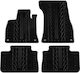 Apesan Set of Front and Rear Mats 4pcs for Audi e-tron 2019+ Black
