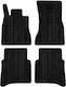 Apesan Set of Front and Rear Mats 4pcs for Mercedes-Benz S 2020+ Black