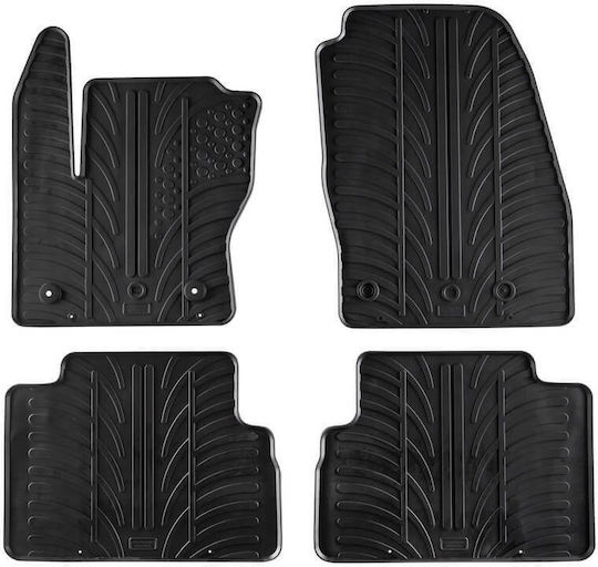 Apesan Set of Front and Rear Mats 4pcs for Ford C-Max 2010-2014 Black